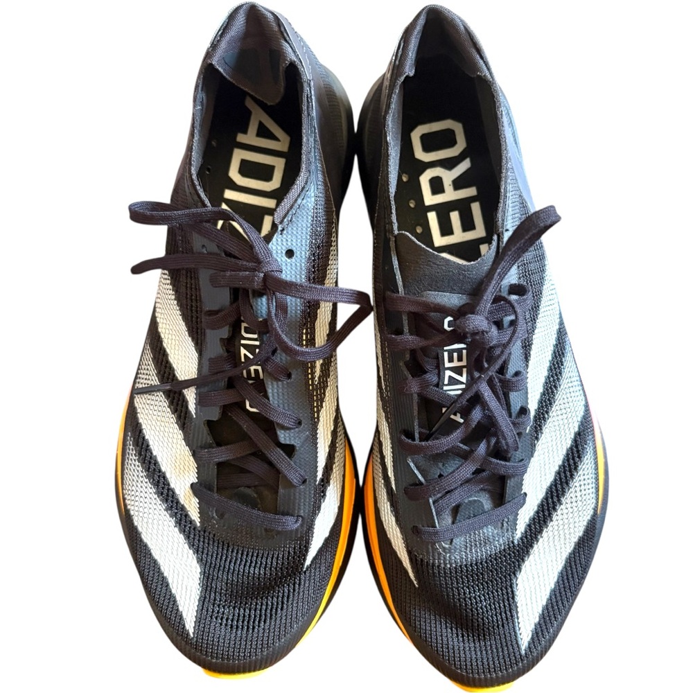 Adidas Women's Adizero Adios Pro 3 Running Shoes 7 NEW Black, Orange, & Pink - Picture 3 of 6